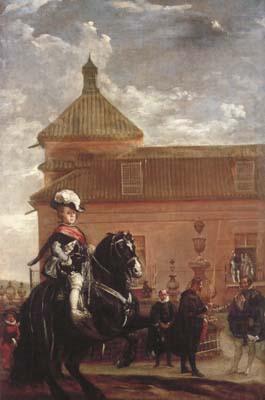 Diego Velazquez Le Prince Baltasar Carlos au manege royal avec le comte-duc d'Olivares (df02) china oil painting image